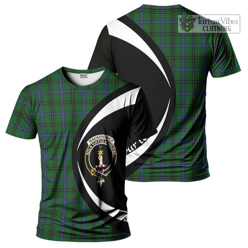 MacKendrick (McKendrick) Tartan T-Shirt with Family Crest Circle Style Kid's Shirt - Tartan Vibes Clothing
