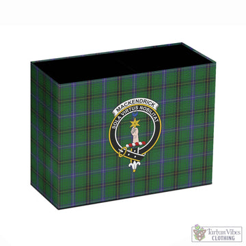 MacKendrick (McKendrick) Tartan Pen Holder with Family Crest - Tartan Vibes Clothing