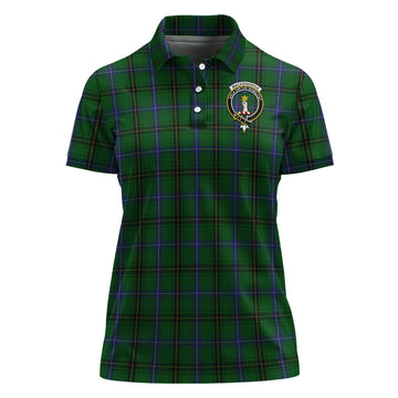MacKendrick (McKendrick) Tartan Polo Shirt with Family Crest For Women - Tartan Vibes Clothing