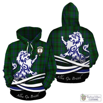 MacKendrick (McKendrick) Tartan Hoodie with Alba Gu Brath Regal Lion Emblem - Tartan Vibes Clothing