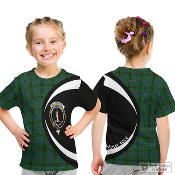 MacKendrick (McKendrick) Tartan Kid T-Shirt with Family Crest Circle Style - Tartan Vibes Clothing