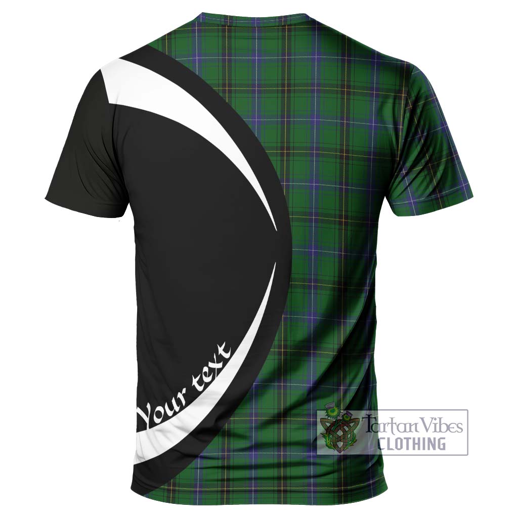 MacKendrick (McKendrick) Tartan T-Shirt with Family Crest Circle Style - Tartan Vibes Clothing