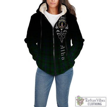 MacKendrick (McKendrick) Tartan Sherpa Hoodie Featuring Alba Gu Brath Family Crest Celtic Inspired - Tartan Vibes Clothing