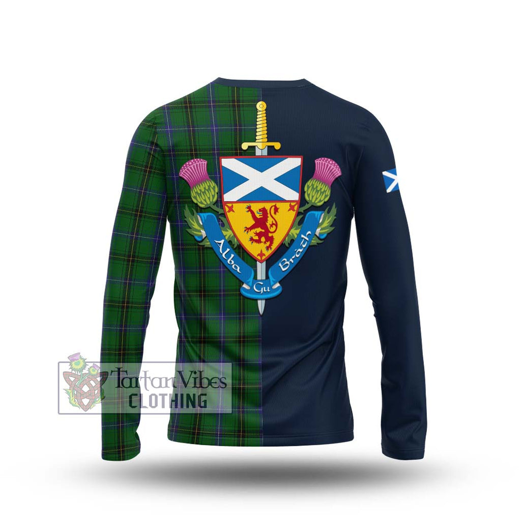 MacKendrick (McKendrick) Tartan Long Sleeve T-Shirt Alba with Scottish Lion Royal Arm Half Style - Tartan Vibes Clothing