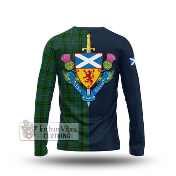 MacKendrick (McKendrick) Tartan Long Sleeve T-Shirt Alba with Scottish Lion Royal Arm Half Style - Tartan Vibes Clothing
