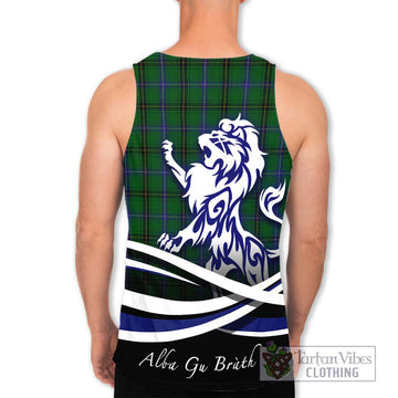 MacKendrick (McKendrick) Tartan Men's Tank Top with Alba Gu Brath Regal Lion Emblem - Tartan Vibes Clothing