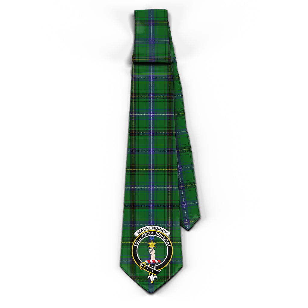 MacKendrick (McKendrick) Tartan Classic Necktie with Family Crest - Tartan Vibes Clothing