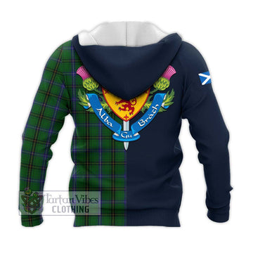 MacKendrick (McKendrick) Tartan Knitted Hoodie Alba with Scottish Lion Royal Arm Half Style - Tartan Vibes Clothing