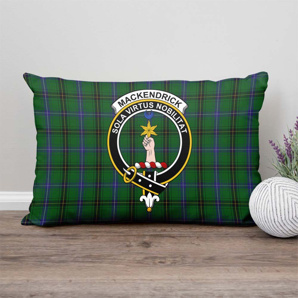 MacKendrick (McKendrick) Tartan Pillow Cover with Family Crest - Tartan Vibes Clothing