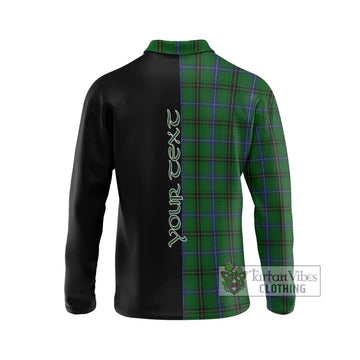 MacKendrick (McKendrick) Tartan Long Sleeve Polo Shirt with Family Crest and Half Of Me Style - Tartan Vibes Clothing