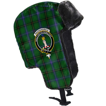 MacKendrick (McKendrick) Tartan Winter Trapper Hat with Family Crest - Tartan Vibes Clothing