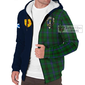 MacKendrick (McKendrick) Tartan Sherpa Hoodie Alba with Scottish Lion Royal Arm Half Style - Tartan Vibes Clothing