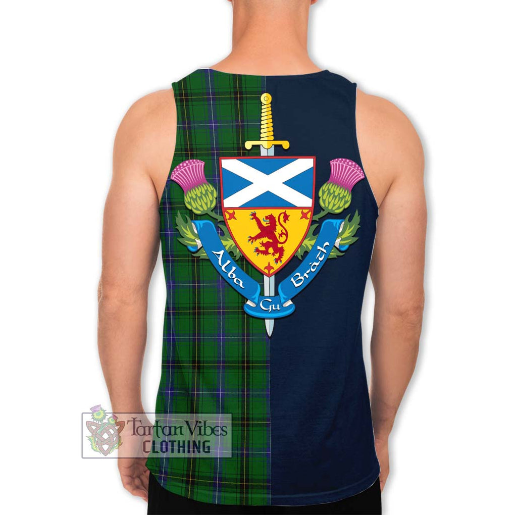 MacKendrick (McKendrick) Tartan Men's Tank Top Alba with Scottish Lion Royal Arm Half Style - Tartan Vibes Clothing