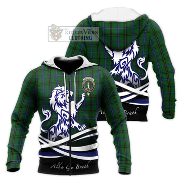 MacKendrick (McKendrick) Tartan Knitted Hoodie with Alba Gu Brath Regal Lion Emblem Unisex Knitted Zip Hoodie - Tartan Vibes Clothing