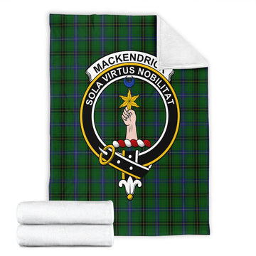 MacKendrick (McKendrick) Tartan Blanket with Family Crest - Tartan Vibes Clothing