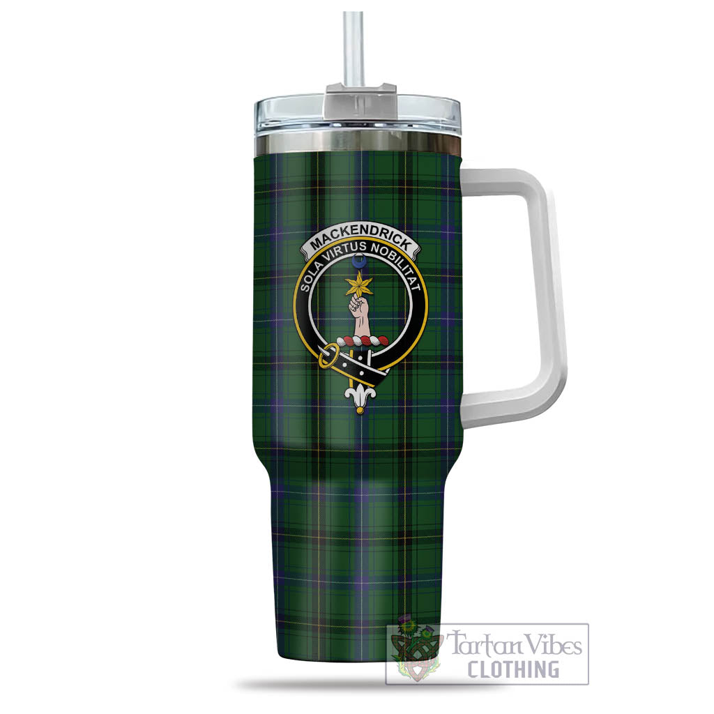 MacKendrick (McKendrick) Tartan Tumbler with Handle with Family Crest - Tartan Vibes Clothing