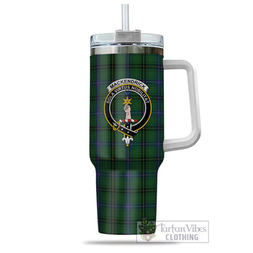 MacKendrick (McKendrick) Tartan Tumbler with Handle with Family Crest - Tartan Vibes Clothing