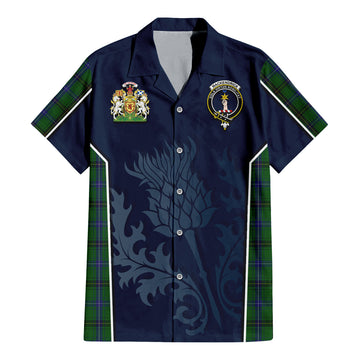 MacKendrick (McKendrick) Tartan Hawaiian Shirt with Family Crest and Scottish Thistle Vibes Sport Style - Tartan Vibes Clothing