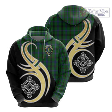 MacKendrick (McKendrick) Tartan Hoodie with Family Crest and Celtic Symbol Style - Tartan Vibes Clothing