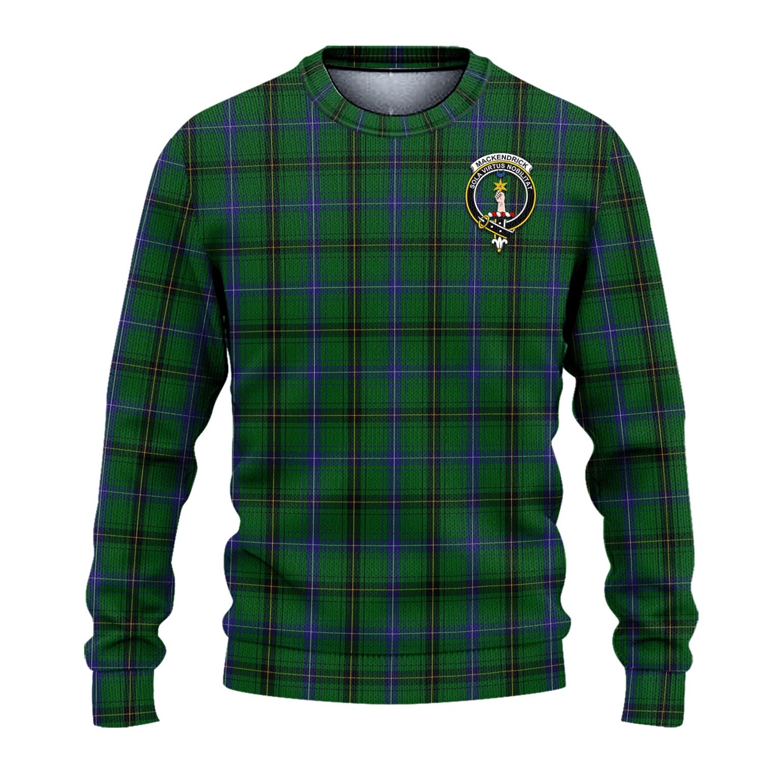 MacKendrick (McKendrick) Tartan Ugly Sweater with Family Crest - Tartan Vibes Clothing
