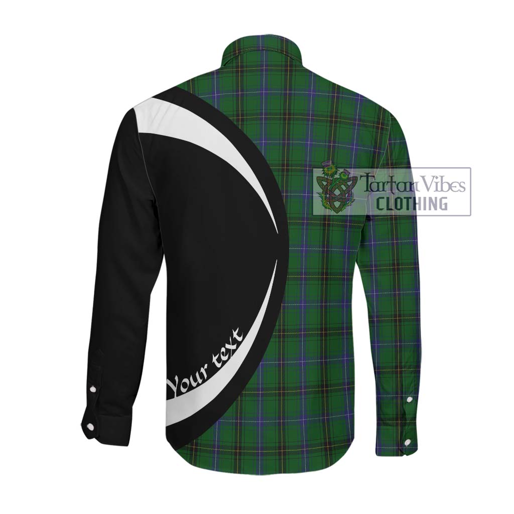 MacKendrick (McKendrick) Tartan Long Sleeve Button Up with Family Crest Circle Style Men's Shirt - Tartan Vibes Clothing