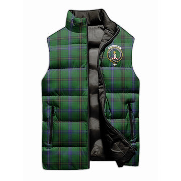 MacKendrick (McKendrick) Tartan Sleeveless Puffer Jacket with Family Crest - Tartan Vibes Clothing