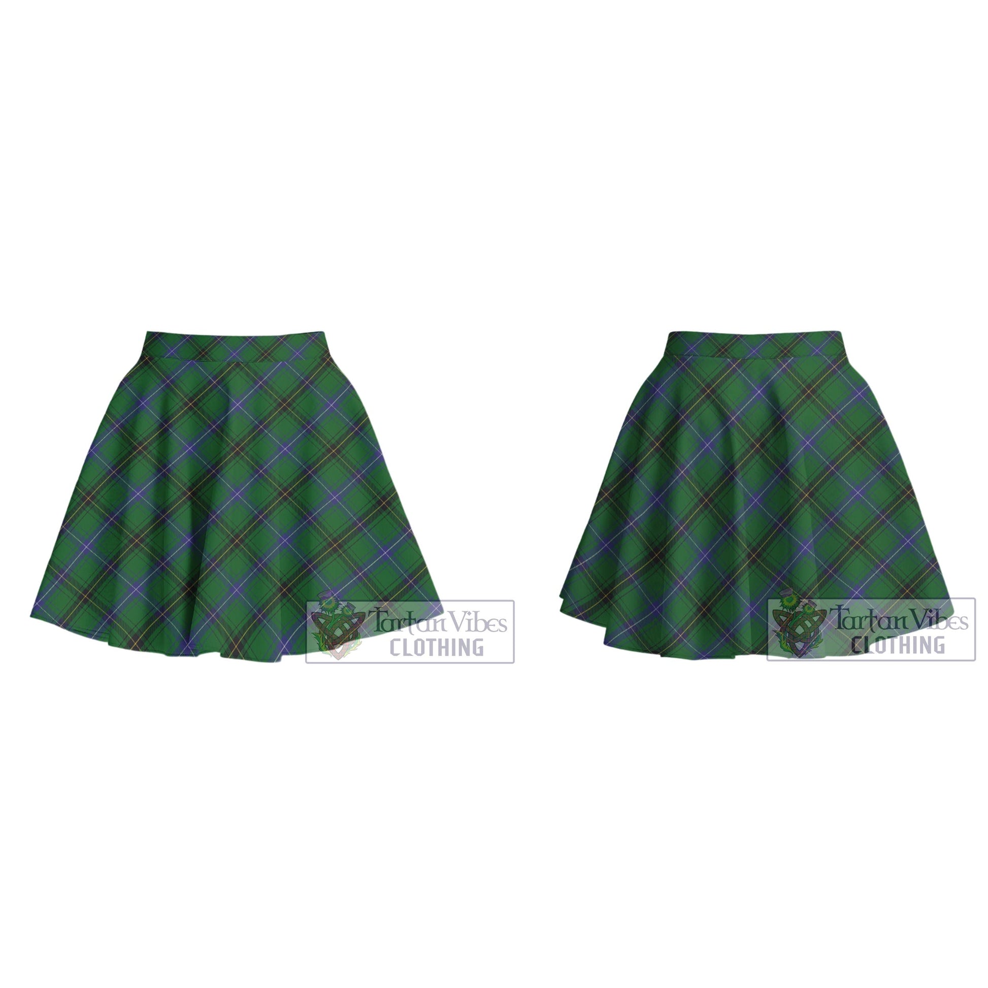 MacKendrick (McKendrick) Tartan Women's Plated Mini Skirt Cross Style - Tartan Vibes Clothing