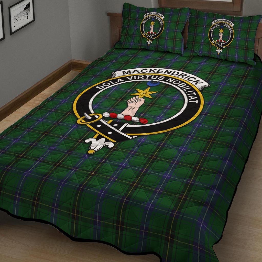 MacKendrick (McKendrick) Tartan Quilt Bed Set with Family Crest - Tartan Vibes Clothing