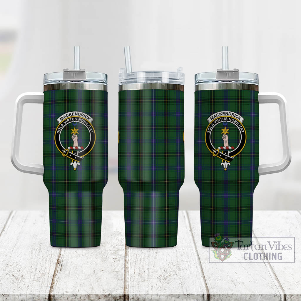 MacKendrick (McKendrick) Tartan Tumbler with Handle with Family Crest - Tartan Vibes Clothing