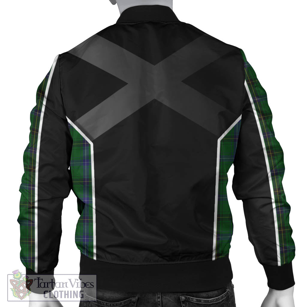 MacKendrick (McKendrick) Tartan Bomber Jacket with Family Crest and Scottish Thistle Vibes Sport Style - Tartan Vibes Clothing