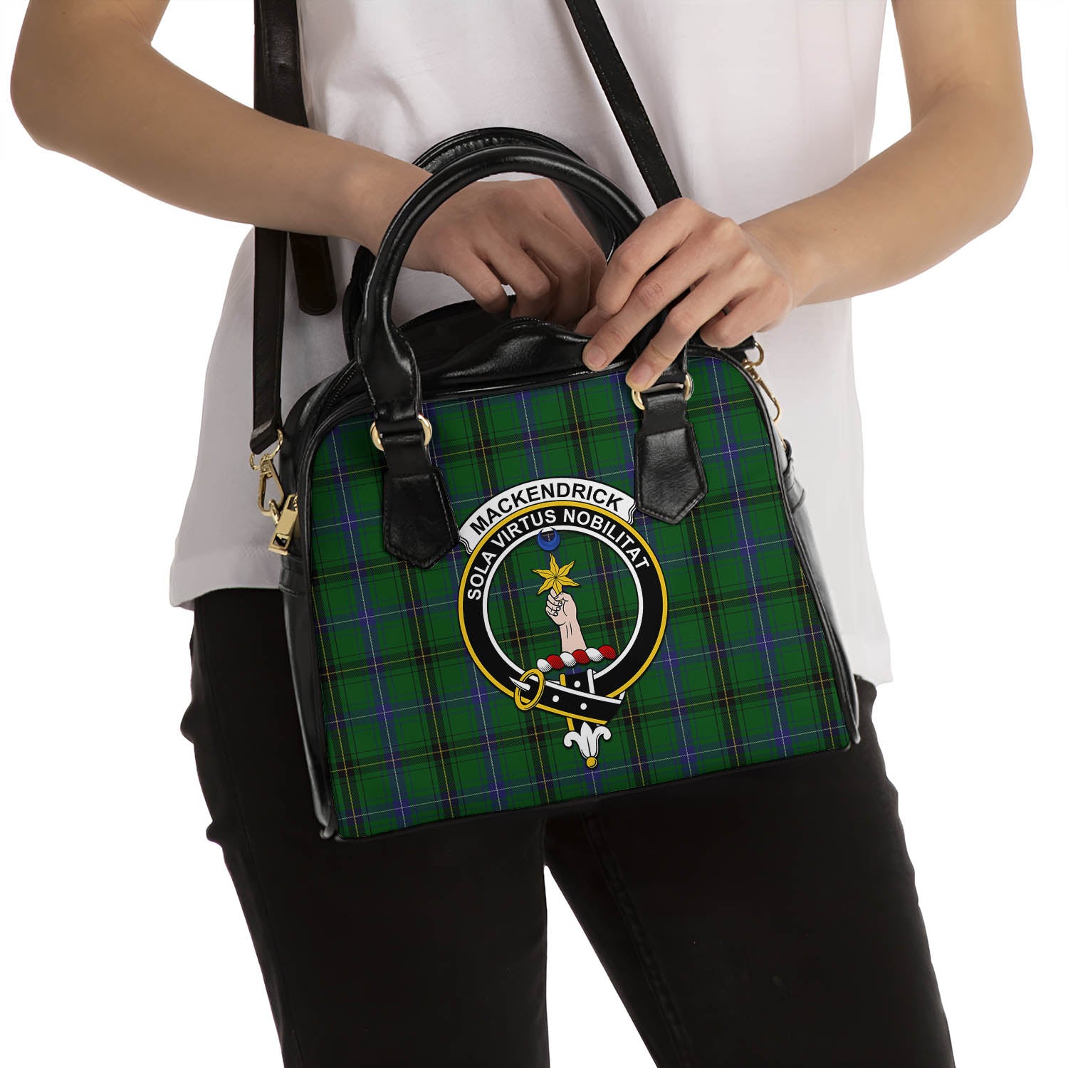 MacKendrick (McKendrick) Tartan Shoulder Handbags with Family Crest - Tartan Vibes Clothing