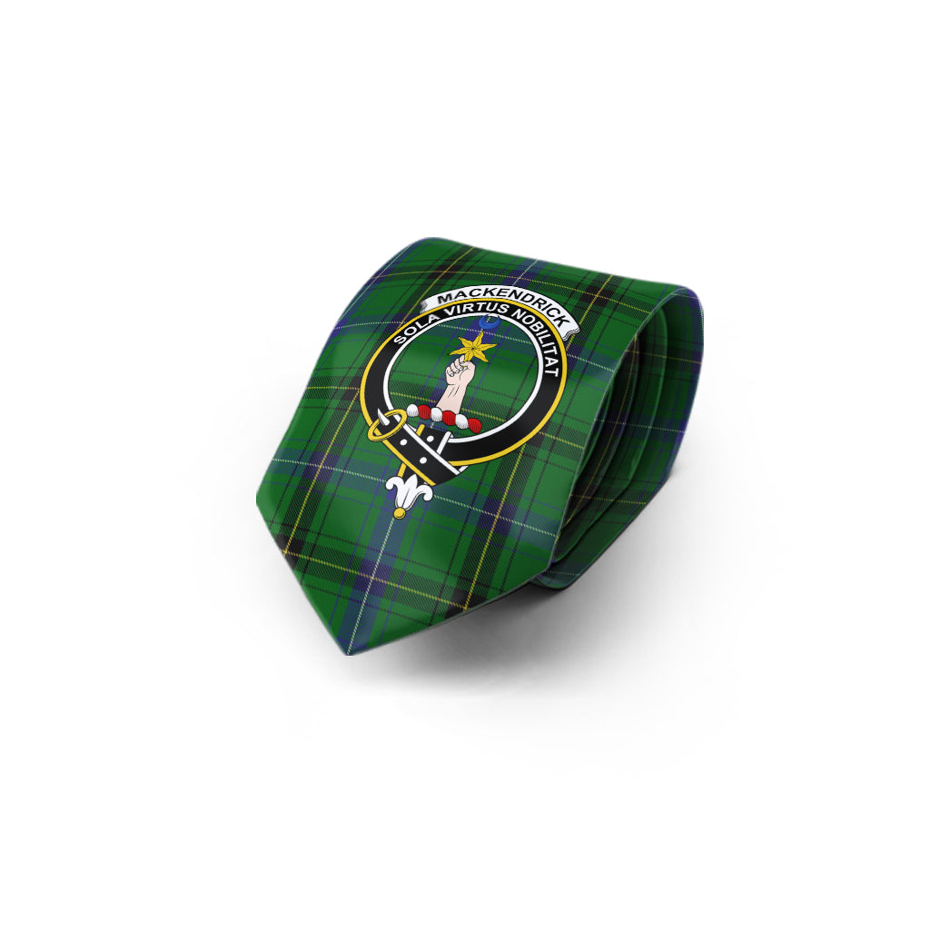MacKendrick (McKendrick) Tartan Classic Necktie with Family Crest - Tartan Vibes Clothing
