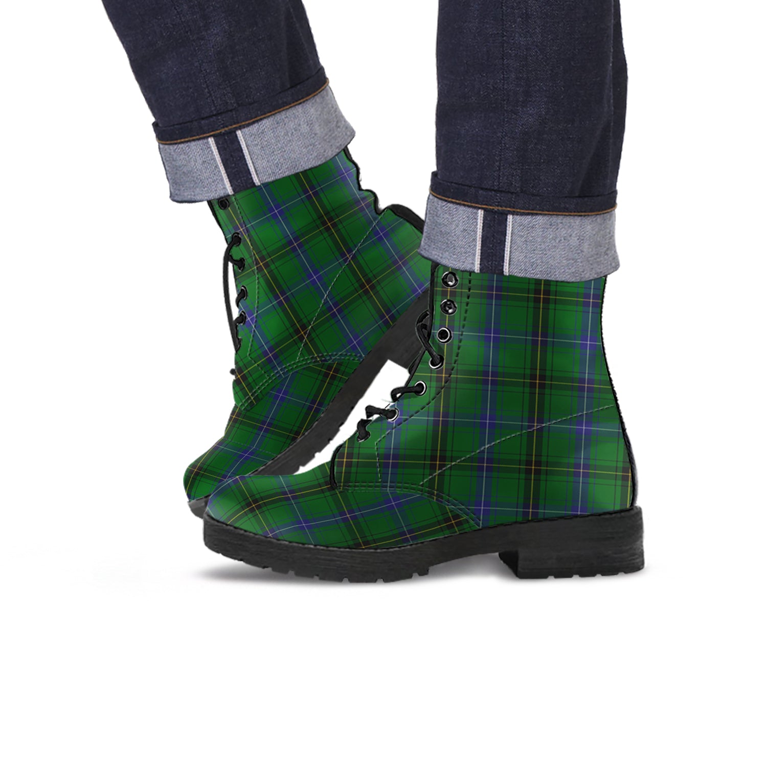 MacKendrick (McKendrick) Tartan Leather Boots - Tartan Vibes Clothing