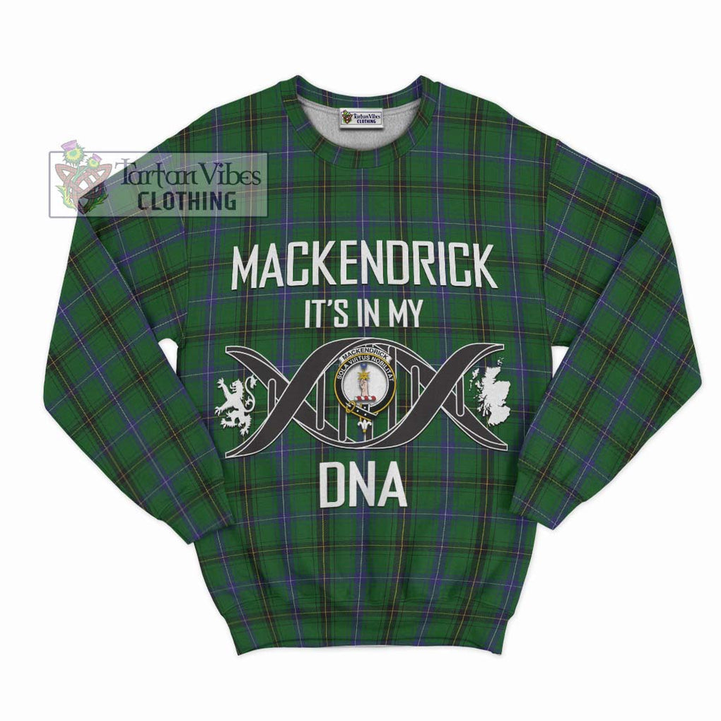 MacKendrick (McKendrick) Tartan Sweatshirt with Family Crest DNA In Me Style - Tartan Vibes Clothing