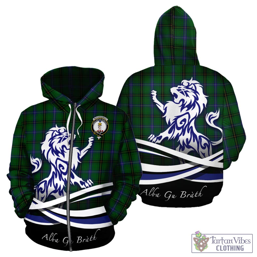 MacKendrick (McKendrick) Tartan Hoodie with Alba Gu Brath Regal Lion Emblem - Tartan Vibes Clothing