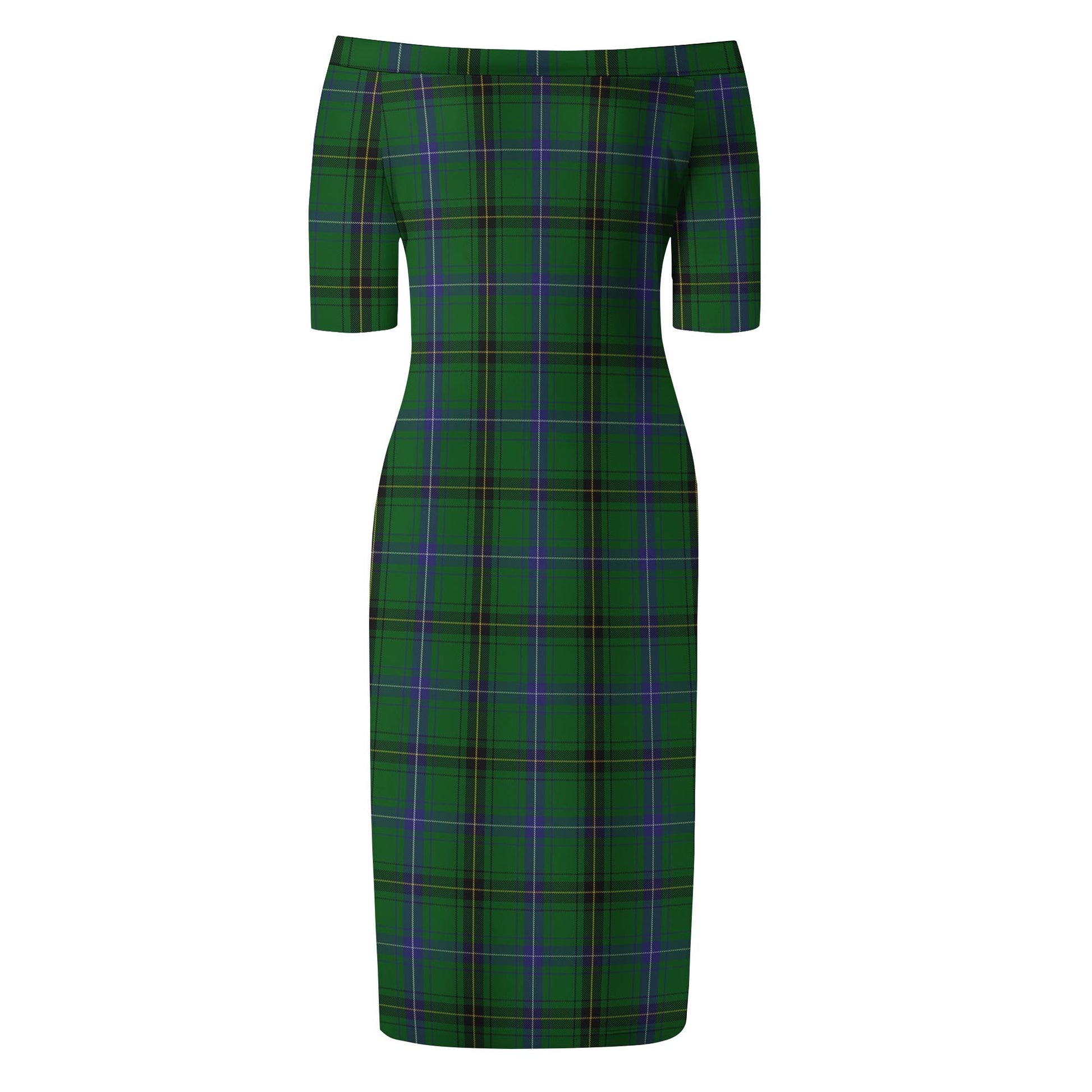 MacKendrick (McKendrick) Tartan Off Shoulder Lady Dress - Tartan Vibes Clothing