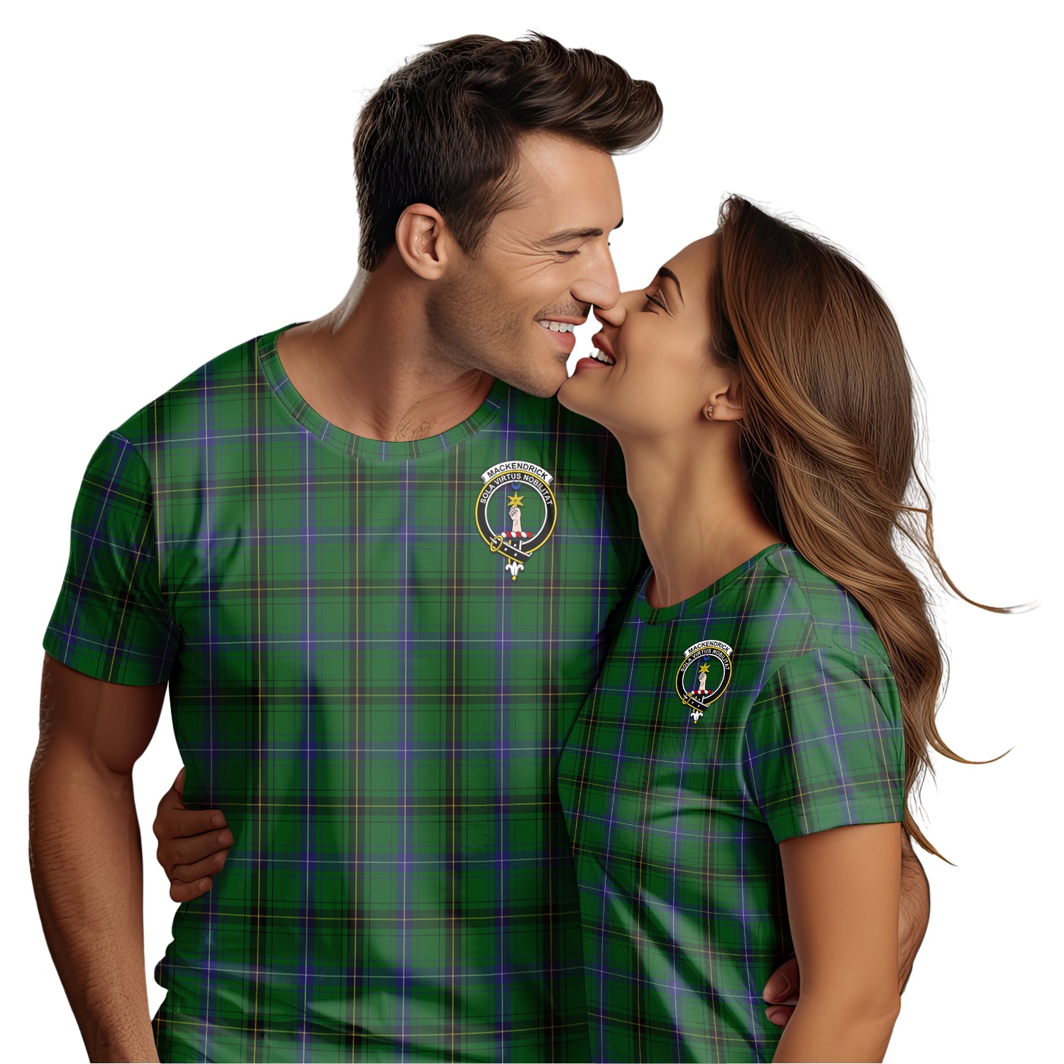 MacKendrick (McKendrick) Tartan T-Shirt with Family Crest - Tartan Vibes Clothing