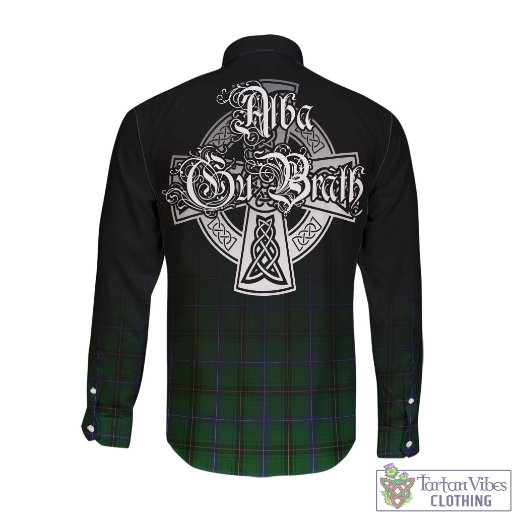 MacKendrick (McKendrick) Tartan Long Sleeve Button Up Featuring Alba Gu Brath Family Crest Celtic Inspired - Tartan Vibes Clothing