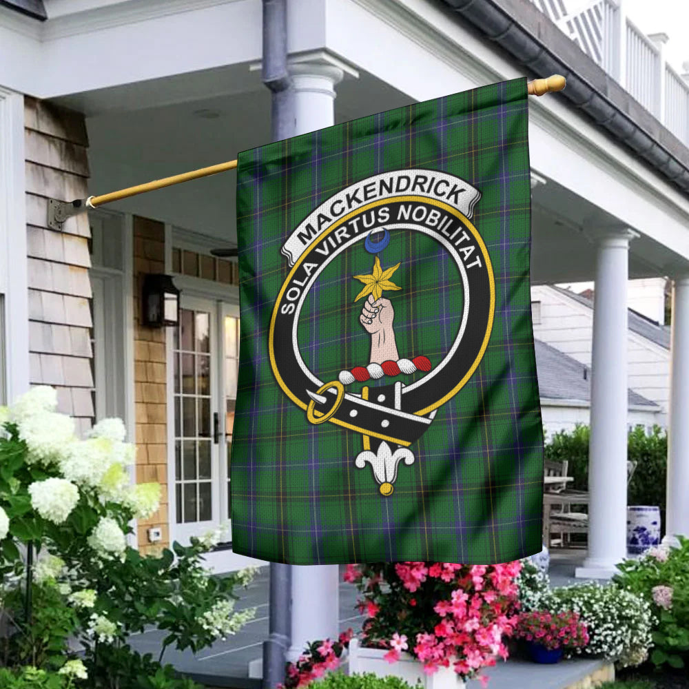MacKendrick (McKendrick) Tartan Garden Flag with Family Crest - Tartan Vibes Clothing