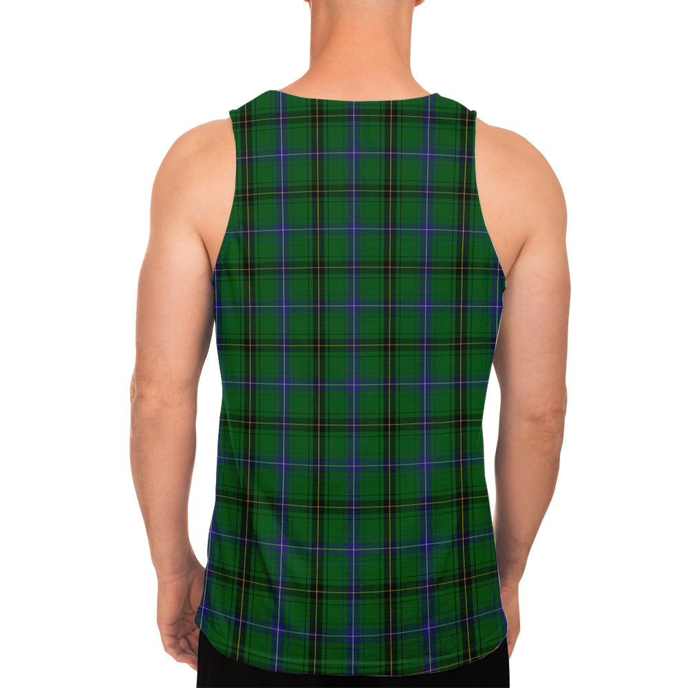 MacKendrick (McKendrick) Tartan Mens Tank Top with Family Crest - Tartan Vibes Clothing