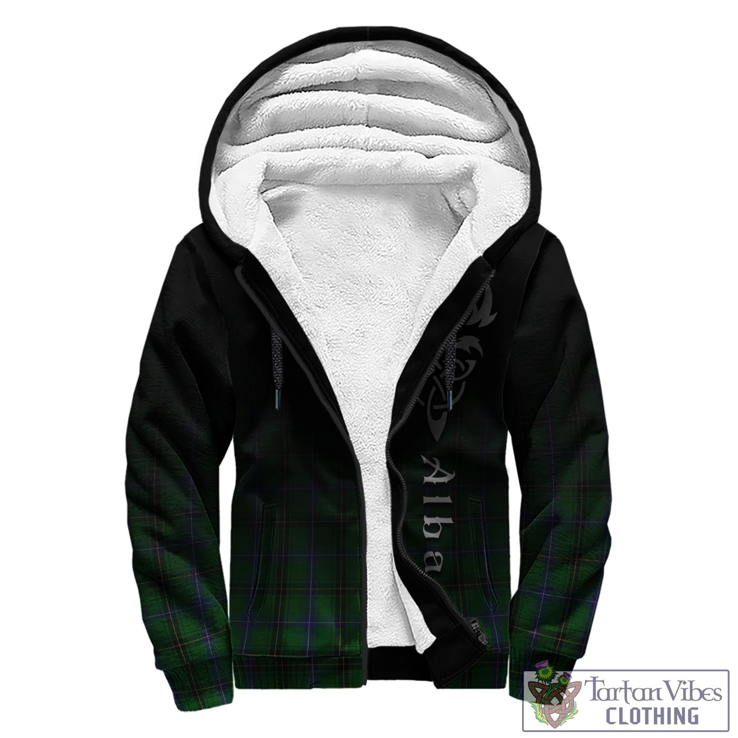 MacKendrick (McKendrick) Tartan Sherpa Hoodie Featuring Alba Gu Brath Family Crest Celtic Inspired - Tartan Vibes Clothing