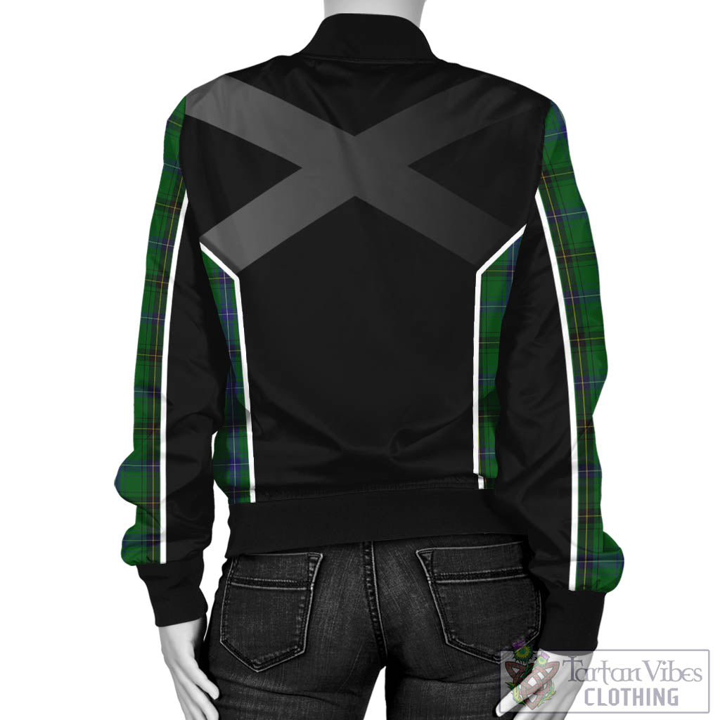MacKendrick (McKendrick) Tartan Bomber Jacket with Family Crest and Scottish Thistle Vibes Sport Style - Tartan Vibes Clothing