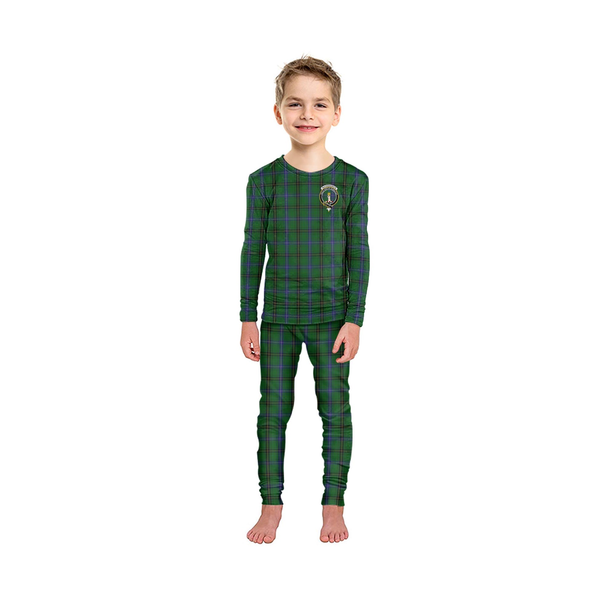 MacKendrick (McKendrick) Tartan Pajamas Family Set with Family Crest - Tartan Vibes Clothing