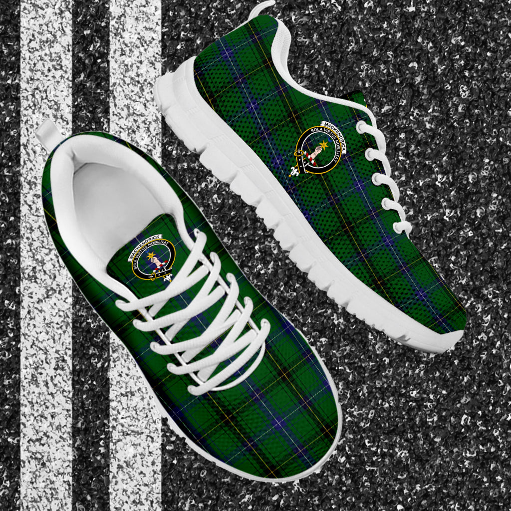 MacKendrick (McKendrick) Tartan Sneakers with Family Crest - Tartan Vibes Clothing