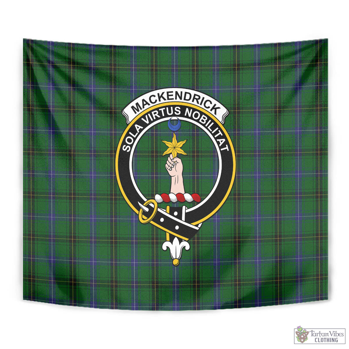 MacKendrick (McKendrick) Tartan Tapestry Wall Hanging and Home Decor for Room with Family Crest - Tartan Vibes Clothing