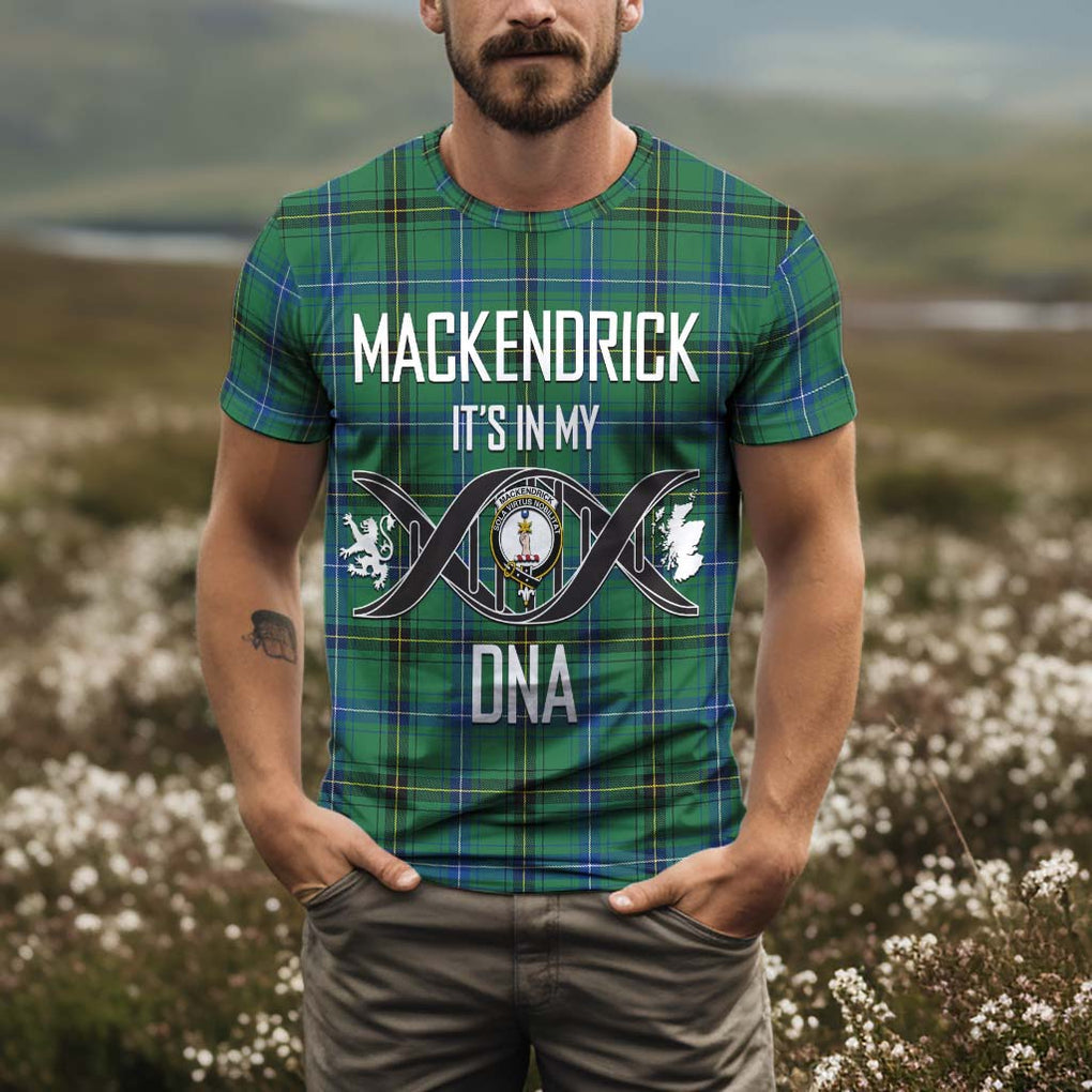 MacKendrick Ancient Tartan T-Shirt with Family Crest DNA In Me Style Kid's Shirt - Tartan Vibes Clothing
