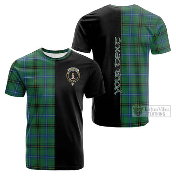 MacKendrick Ancient Tartan Cotton T-shirt with Family Crest and Half Of Me Style