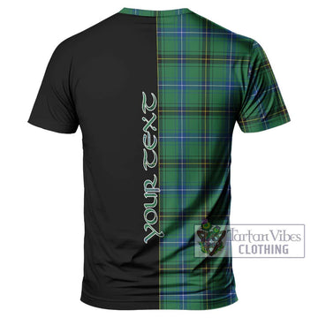 MacKendrick Ancient Tartan T-Shirt with Family Crest and Half Of Me Style - Tartanvibesclothing Shop