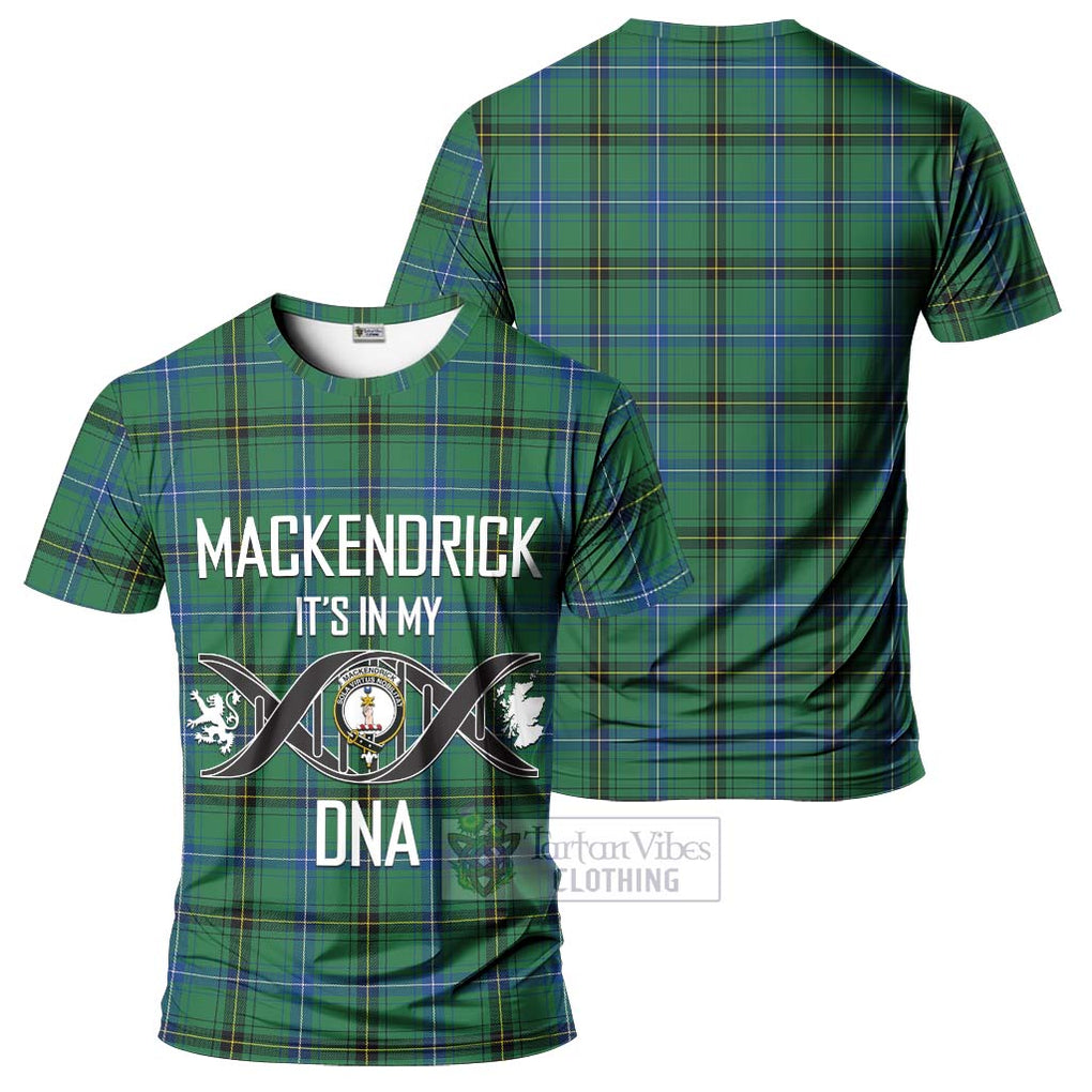 MacKendrick Ancient Tartan T-Shirt with Family Crest DNA In Me Style - Tartan Vibes Clothing