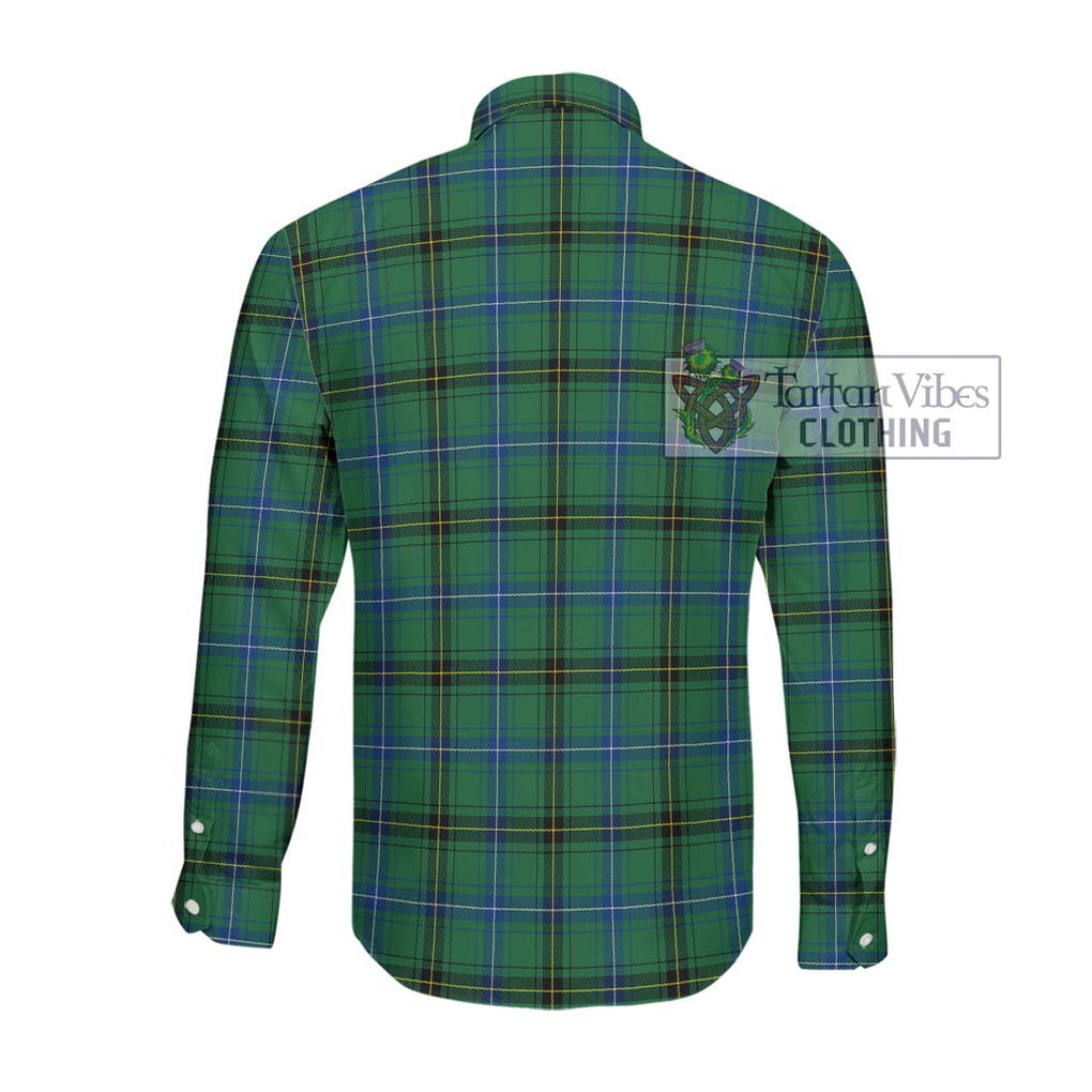 MacKendrick Ancient Tartan Long Sleeve Button Shirt with Family Crest DNA In Me Style - Tartanvibesclothing Shop